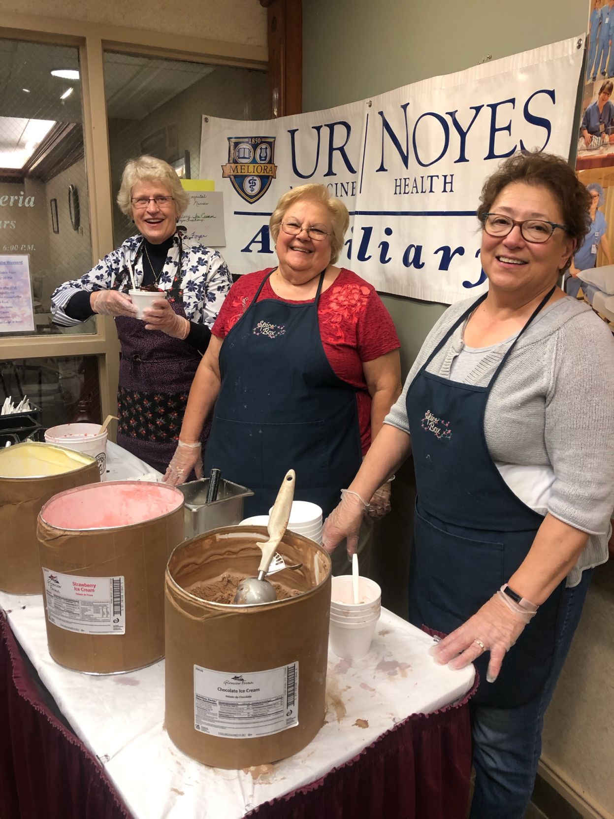 Scooping ice cream for National Hospital Week and National Nurses Week!